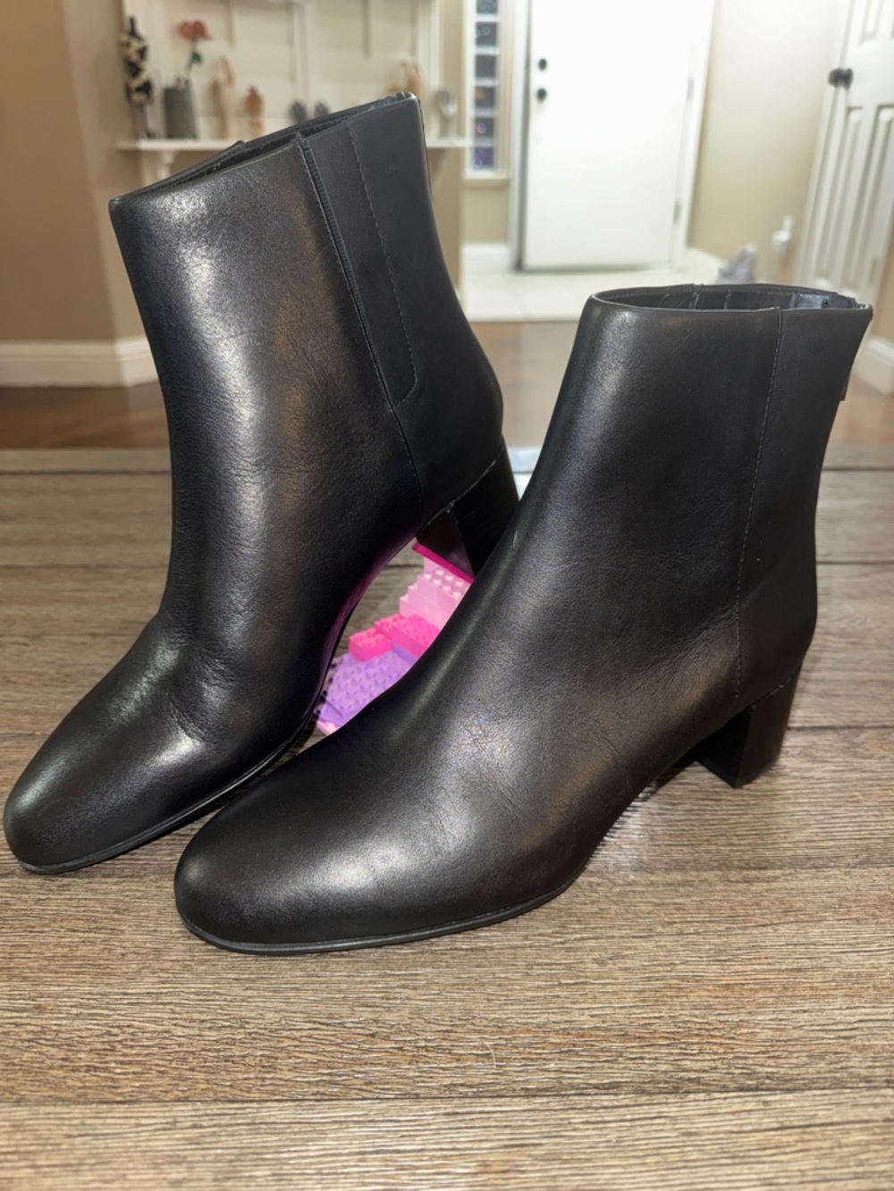 ABEO Plaza Back Zip Boot Black Leather - Picture 2 of 9